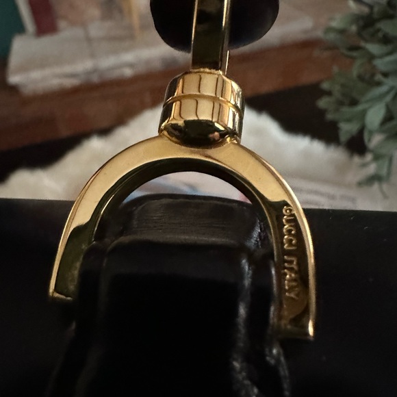 Authentic vintage GUCCI BAMBOO 1947 top handle bag black leather rare HTF - Picture 6 of 17